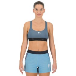 спортивный бюстгальтер Karpos Quick Evo Bra серо-голубой